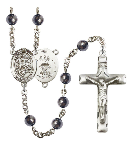 St George / Air Force Rosary - 7 Bead Options 8040SS1