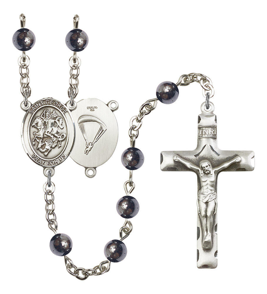 St George / Paratrooper Rosary - 7 Bead Options 8040SS7