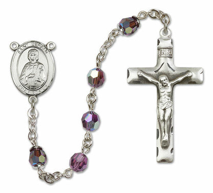 St Gerald Sterling Silver Rosary - 16 Color Options 8404/0644