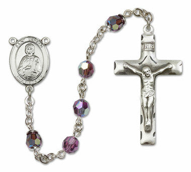 St. Gerald Sterling Silver Rosary - 10 Color Options (8404/0644)