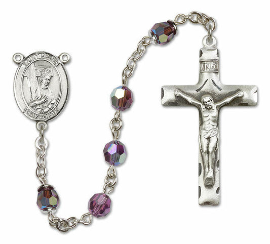 St Helen Sterling Silver Rosary - 16 Color Options 8043/0644