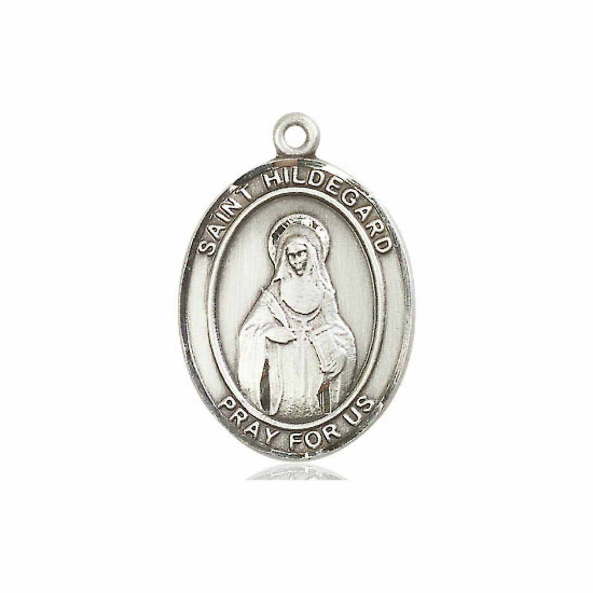 St Hildegard Medal - Sterling Silver Oval Pendant 3 Sizes