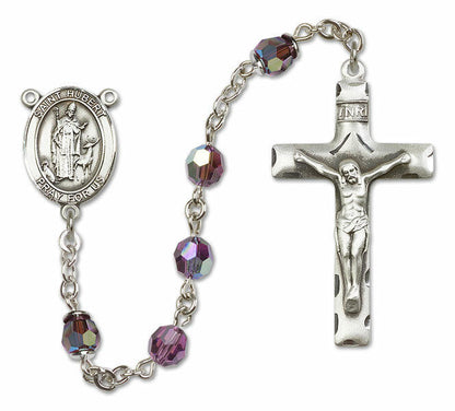 St Hubert of Liege Sterling Silver Rosary - 16 Color Options 8045/0644
