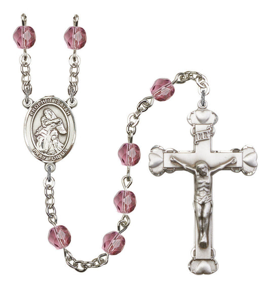 St Isaiah Rosary - 6MM Fire Polished Beads 8258SS