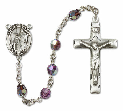 St Jacob of Nisibis Sterling Silver Rosary - 16 Color Options 8392/0644