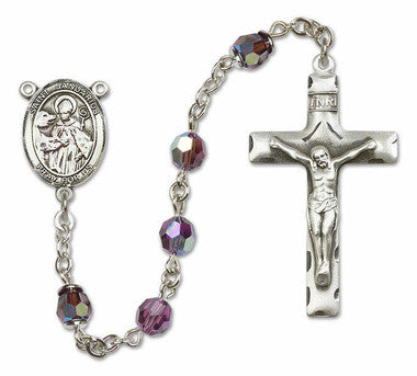 St. Januarius Sterling Silver Rosary - 10 Color Options (8351/0644)