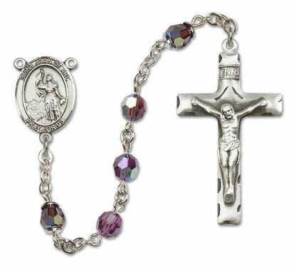 St Joan of Arc Sterling Silver Rosary - 16 Color Options 8053/0644