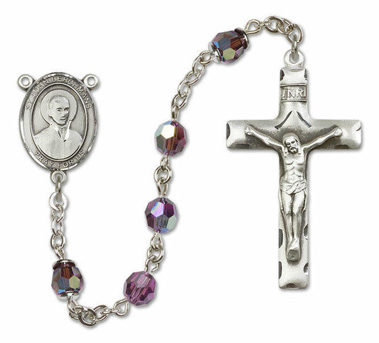 St John Berchmans Sterling Silver Rosary - 16 Color Options 8370/0644