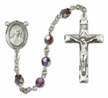 St. John Berchmans Sterling Silver Rosary - 10 Color Options (8370/0644)