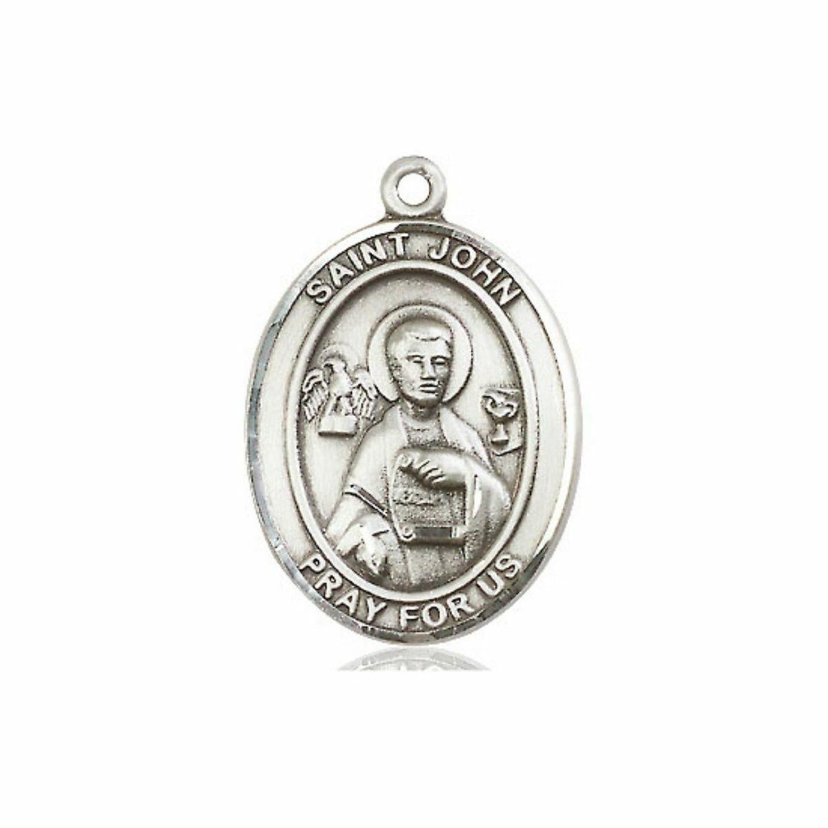 St John Medal - Sterling Silver Oval Pendant 3 Sizes