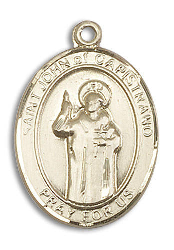 St John of Capistrano Medal - 14kt Gold Oval Pendant 3 Sizes