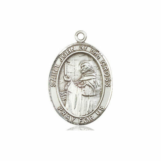 St John of The Cross Medal - Sterling Silver Oval Pendant 3 Sizes