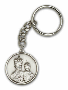 St. Joseph Keychain - Silver Finish
