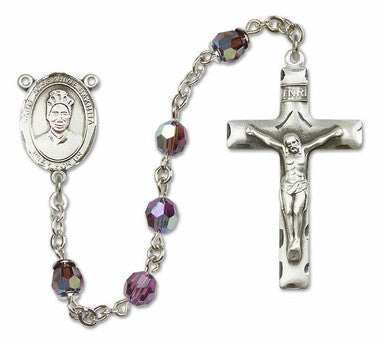 St. Josephine Bakhita Sterling Silver Rosary - 10 Color Options (8360/0644)