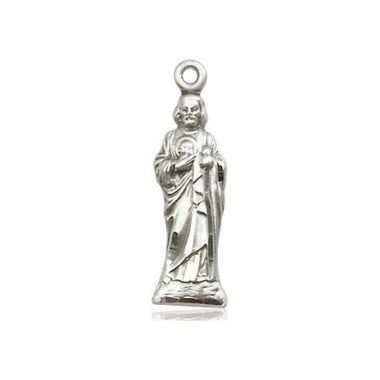 St. Jude Pendant - Sterling Silver 7/8" x 1/4" (5934SS)