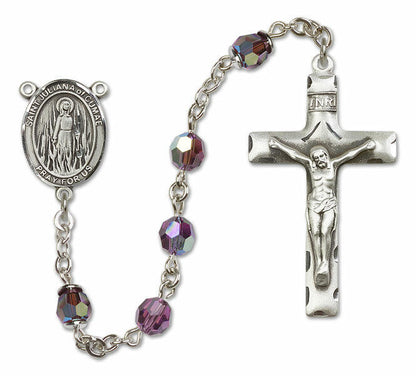 St Juliana Sterling Silver Rosary - 16 Color Options 8372/0644