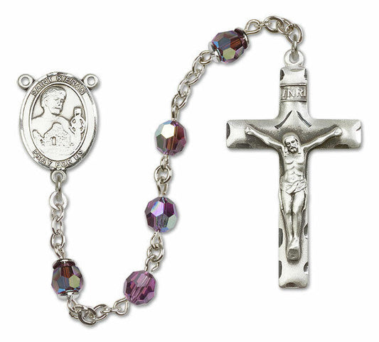 St Kieran Sterling Silver Rosary - 16 Color Options 8367/0644