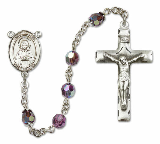 St Lillian Sterling Silver Rosary - 16 Color Options 8226/0644