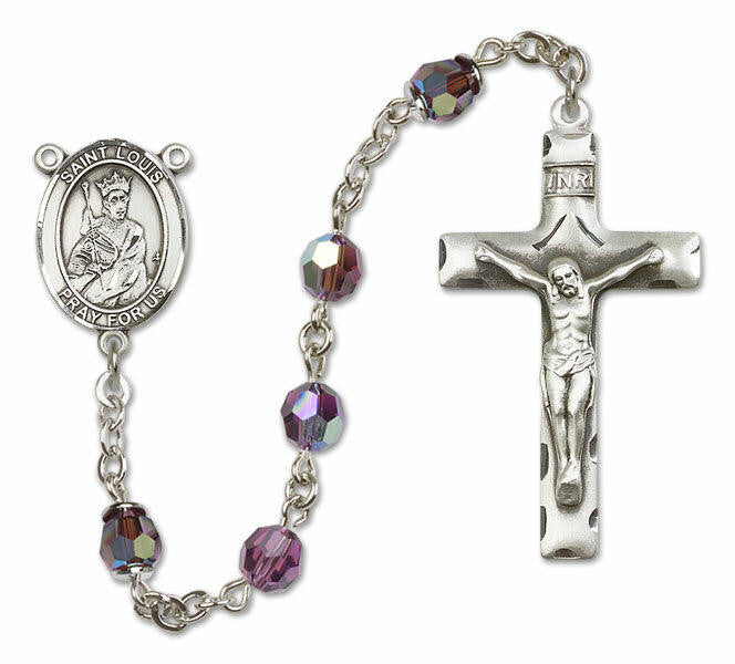 St Louis Sterling Silver Rosary - 16 Color Options 8081/0644