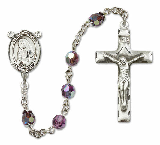 St Madeline Sophie Barat Sterling Silver Rosary - 16 Color Options 8236/0644