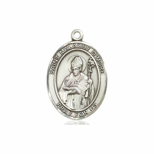 St Malachy OMore Medal - Sterling Silver Oval Pendant 3 Sizes