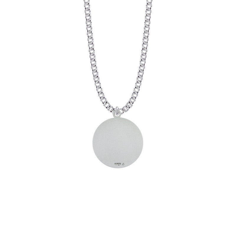 Back of Mens St Michael Necklace