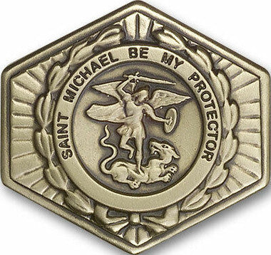 St. Michael Visor Clip - Gold Finish (1023VG)