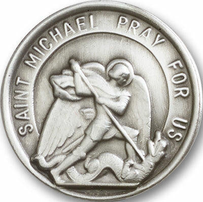 St Michael Visor Clip - Silver Finish 0201V