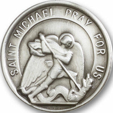 St. Michael Visor Clip - Silver Finish (0201V)