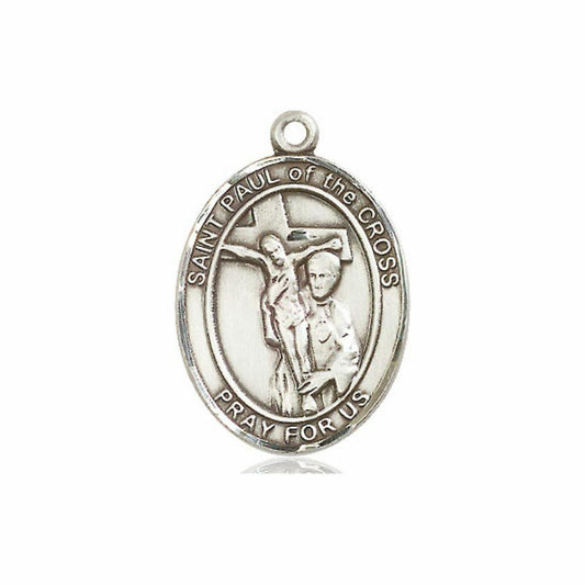 St Paul of The Cross Medal - Sterling Silver Oval Pendant 3 Sizes