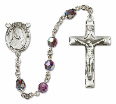 St. Pauline Visintainer Sterling Silver Rosary - 10 Color Options (8391/0644)