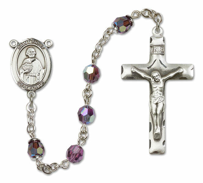St Philip The Apostle Sterling Silver Rosary - 16 Color Options 8083/0644