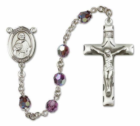 St Philip The Apostle Sterling Silver Rosary - 16 Color Options 8083/0644
