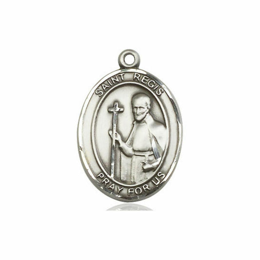 St Regis Medal - Sterling Silver Oval Pendant 3 Sizes