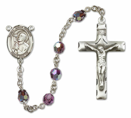 St Rene Goupil Sterling Silver Rosary - 16 Color Options 8334/0644