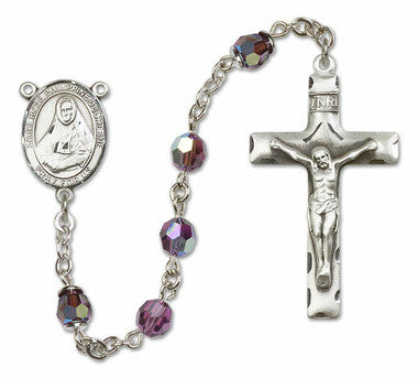 St. Rose Philippine Sterling Silver Rosary - 10 Color Options (8371/0644)
