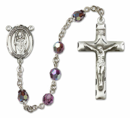St Stanislaus Sterling Silver Rosary - 16 Color Options 8124/0644