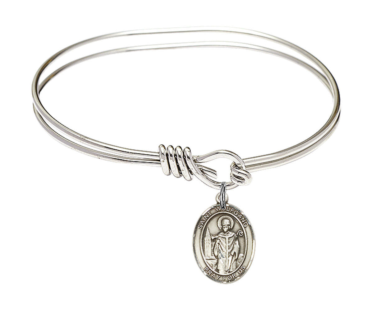 St Wolfgang Eye Hook Bangle Bracelet - Sterling Silver Charm 9323SS