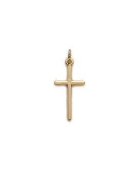 Stick Cross Necklace - Gold-Filled Pendant on 18 Gold-Plated Chain SX7972GH