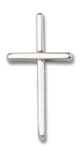 Thin Cross Pendant Charm - Sterling Silver 0014SSS
