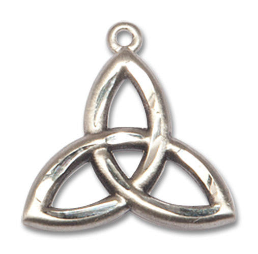 Trinity Irish Knot Pendant - Sterling Silver 3/4 x 3/4 5101SS