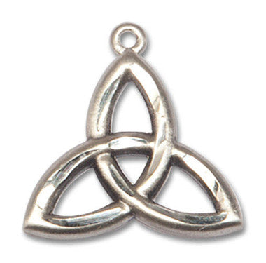 Trinity Irish Knot Pendant - Sterling Silver 3/4" x 3/4" (5101SS)