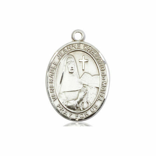 Venerable Jeanne Chezard de Matel Medal - Sterling Silver Oval Pendant 3 Sizes